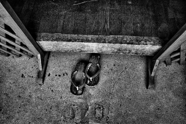 Abandoned house, Futaba city, Fukushima "No-Go Zone", Japan.