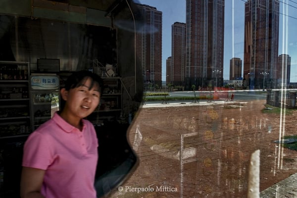 A small market in Kangbashi district