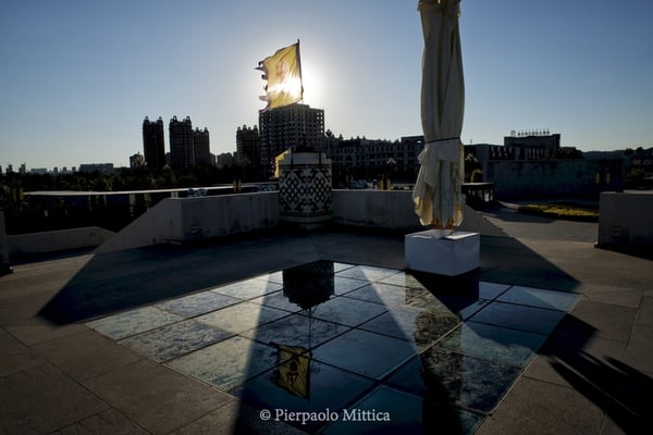 Monuments along the largest square of all Asia