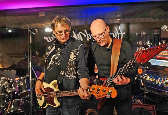 Thomas Hochstrasser und Roberto D’Agostini fotografiert von Willy Surbeck im Highspeed Music Bar, Binningen