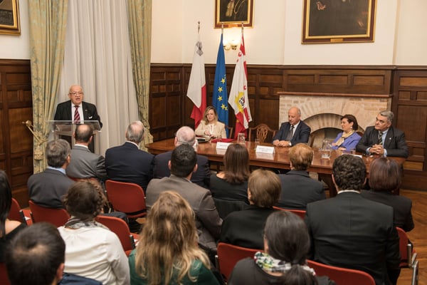 Dr. Awni Behnam, Honorary President of IOI, extended words of welcome, and spoke of the IOI’s appreciation of the support of Professor Vella over the years