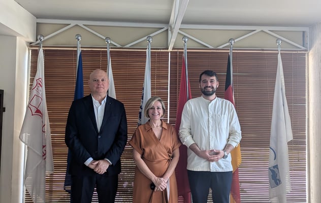 L-R: Fabrizio Bozzato, A Vassallo, C Chivu