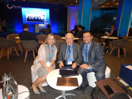 L-R: Antonella Vassallo, Dr Awni Behnam, Prof Alan Deidun. Photo credit: A. Deidun
