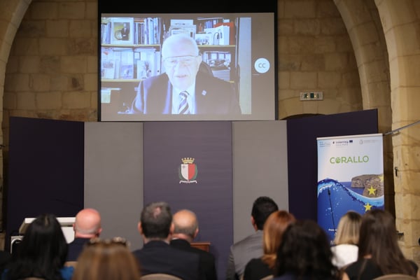 IOI Honorary President, Dr Awni Behnam delivering the video message 