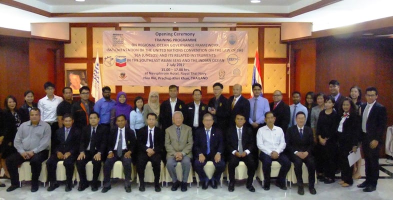 2017 Participants and Course Coordinator at the Opening Ceremony. Photo credit: IOI Thailand