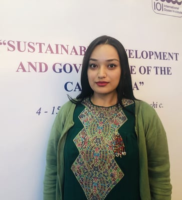 Selbi Gurbannyyazova, alumnus of the 2019 Turkmenistan Training Programme who summarised her experience (reported in the IOInforma 0219)