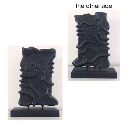 Artist: Roger Hose | "Erotica II" | 2014 | Cedar and Black Pigment. H:147 x W:310 x D:70mm | Price: $875.00