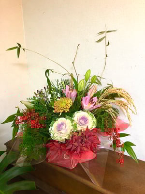 お正月アレンジメント発送