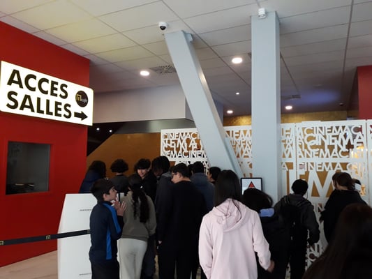 Les élèves de 4è au Megarama (Collège au cinéma)