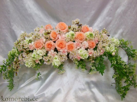 ￥5000　63x18x21　ステージ花