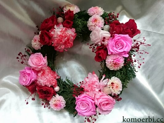 ￥15000　22x6x21　プリザーブドフラワー花冠