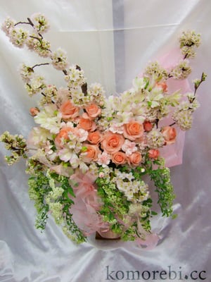 ￥5000　41x53x31　ステージ花