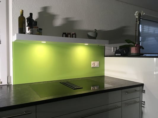 Küchenrückwand grün - matt