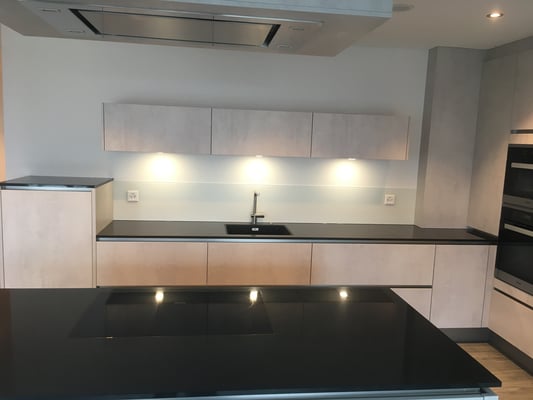 Küchenrückwand weiss - matt