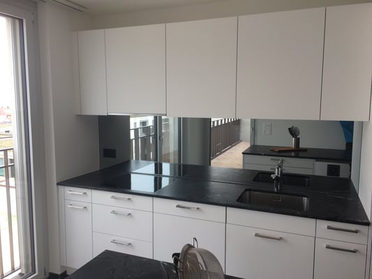 Küchenrückwand, Spiegel - hell