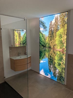 Leuchtbild mit LED, dimmbar, stufenlos regulierbar zwischen kalten und warmen Tönen