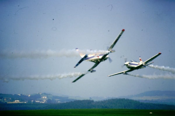 Patruille Martini - 3x Pilatus PC-7 - HB-HMA - c/n 519 + HB-HMB - c/n 520 + HB-HMC - c/n 521