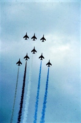 Red Arrows - 9x Folland Gnat - (Royal Air Force)