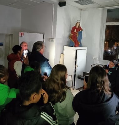 Temps de prière pendant la répétition