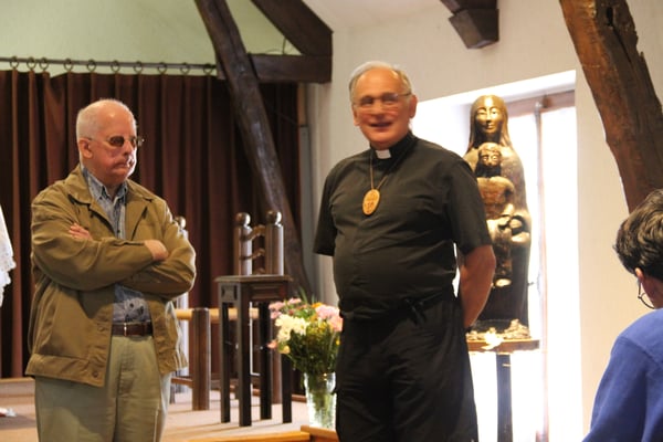 Père Bernard Couronne et Père Serge Solignac