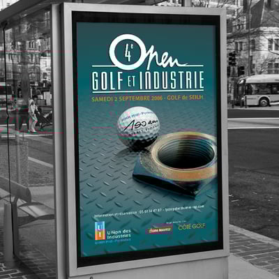 Affiche Golf & Industrie - UIMM