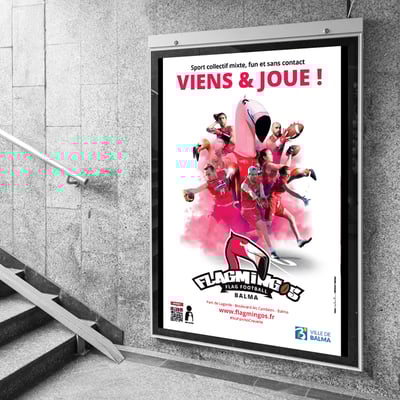 Affiche Flagmingos Flag Football de Balma