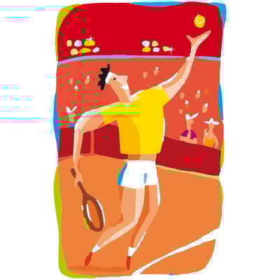 Illustration tennis