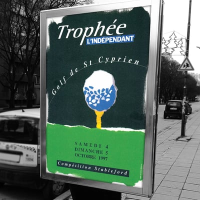 Affiche Trophée du Golf de L'indépendant