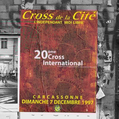 Affiche Cross de la Cité de Carcassonne - L'indépendant/Midi Libre