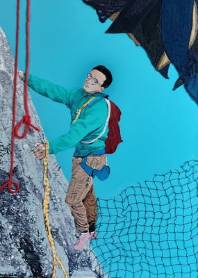 Viktor Frankl - Die Angst im Nacken - 74 x 55