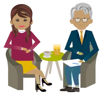 Illustration von Anja Piffaretti, creative-island.ch: Generationenvielfalt, Arbeitsplatz, Arbeitszeitmodelle, neues Timemanagement