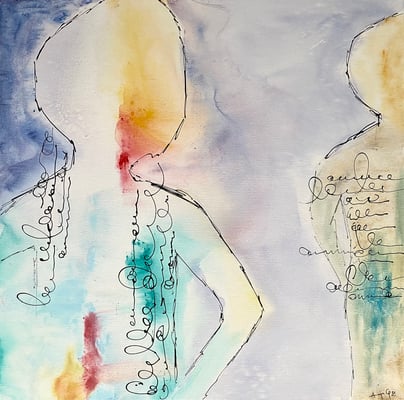 Anja Piffaretti, Art auf Leinwand, unique