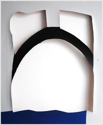 " Rundbogen " - 50 cm x 60 cm - Acryl-Buntlack auf Leinwand - 2015