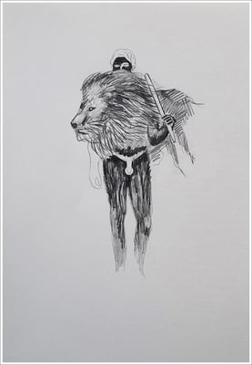 Bleistift auf Papier, 21 cm x 29,7 cm, - 2018 - " Natur "