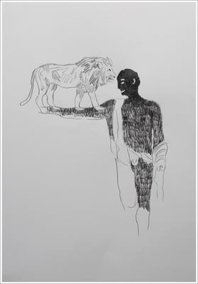 Bleistift auf Papier, 21 cm x 29,7 cm, - 2018 - " Natur "