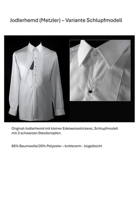 Jodlerhemd; versch. Grössen; Preis 100.-