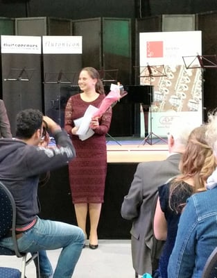 Katinka Nelemans wint de tweede prijs op het Benelux Fluitfestival 2017