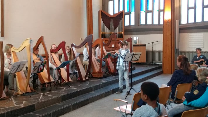 Daan en Eliza op de Open dag Muziek opMaat Amersfoort 2017