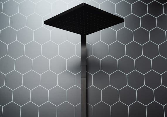 Duschpaneele und Duschrückwand Hexagon Fuge