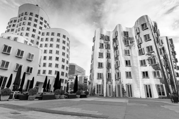 Gehry Bauten Düsseldorf, Nikon Z7 und Nikkor Z 50mm 1,2 S