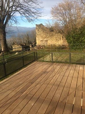 Garde corps en fer forgé, fabrication artisanale sur mesure.