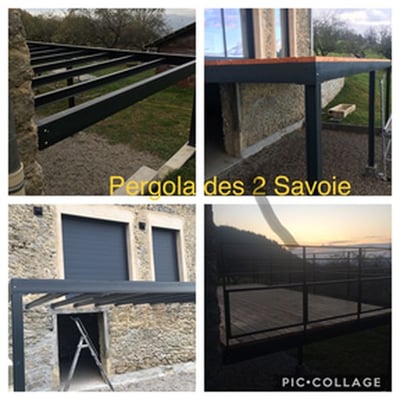 Garde corps en fer forgé avec motifs sur mesure, fabrication artisanale.