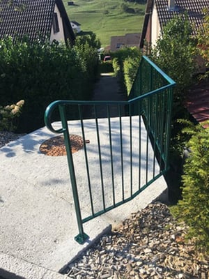 Garde corps sur mesure en fer forgé, fabrication artisanale à grenoble.