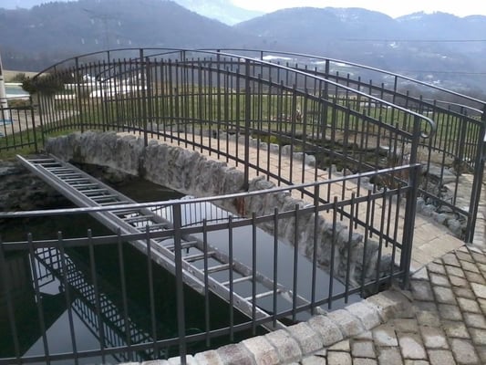 Rampe sur mesure en fer forgé, fabrication artisanale à Grenoble.