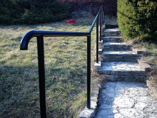 Garde corps en fer forgé sur mesure, pièce unique de fabrication artisanale.