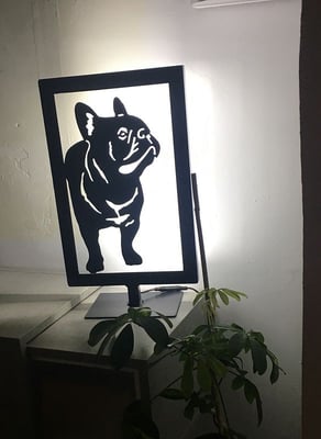 lampe de chevet bouledogue français