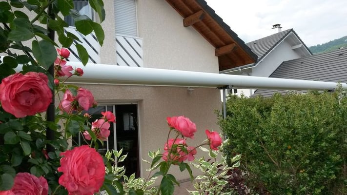 installation d'un abris en aluminium