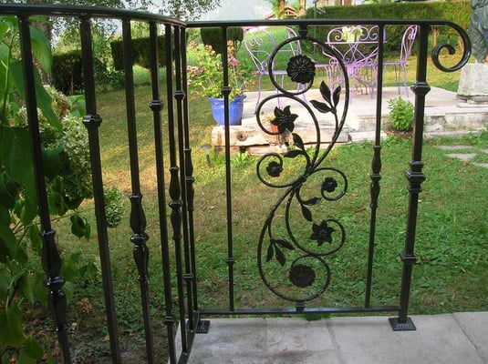 Garde corps en fer forgé sur mesure, fabrication artisanale à Grenoble.