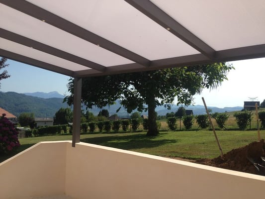 installation d'une pergola aluminium à grenoble