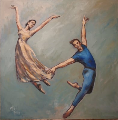 Fly High, Öl_Lwd.80x80cm